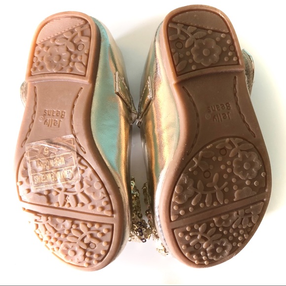 Size 5 Jelly Beans Gold Flats - Bundle & Save - Picture 7 of 7